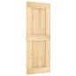 vidaXL Porta Scorrevole con Set Hardware 80x210 cm Legno Massello Pino vidaXL Porta Scorrevole con Set Hardware 80x210 cm Legno Massello Pino