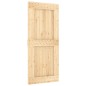 vidaXL Porta Scorrevole con Set Hardware 90x210 cm Legno Massello Pino