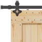 vidaXL Porta Scorrevole con Set Hardware 90x210 cm Legno Massello Pino
