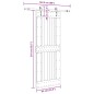 vidaXL Porta Scorrevole con Set Hardware 85x210 cm Legno Massello Pino