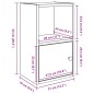 vidaXL Libreria Legno Vecchio 31x24x52 cm in Legno Multistrato vidaXL Libreria Legno Vecchio 31x24x52 cm in Legno Multistrato