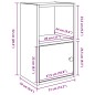 vidaXL Libreria Grigio Sonoma 31x24x52 cm in Legno Multistrato vidaXL Libreria Grigio Sonoma 31x24x52 cm in Legno Multistrato
