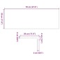 vidaXL Gradini 8 pz Marrone Scuro 70x30x2 cm Legno Massello Rovere
