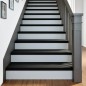 vidaXL Gradini 8 pz Marrone Scuro 90x25x2 cm Legno Massello Rovere