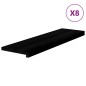 vidaXL Gradini 8 pz Marrone Scuro 90x25x2 cm Legno Massello Rovere