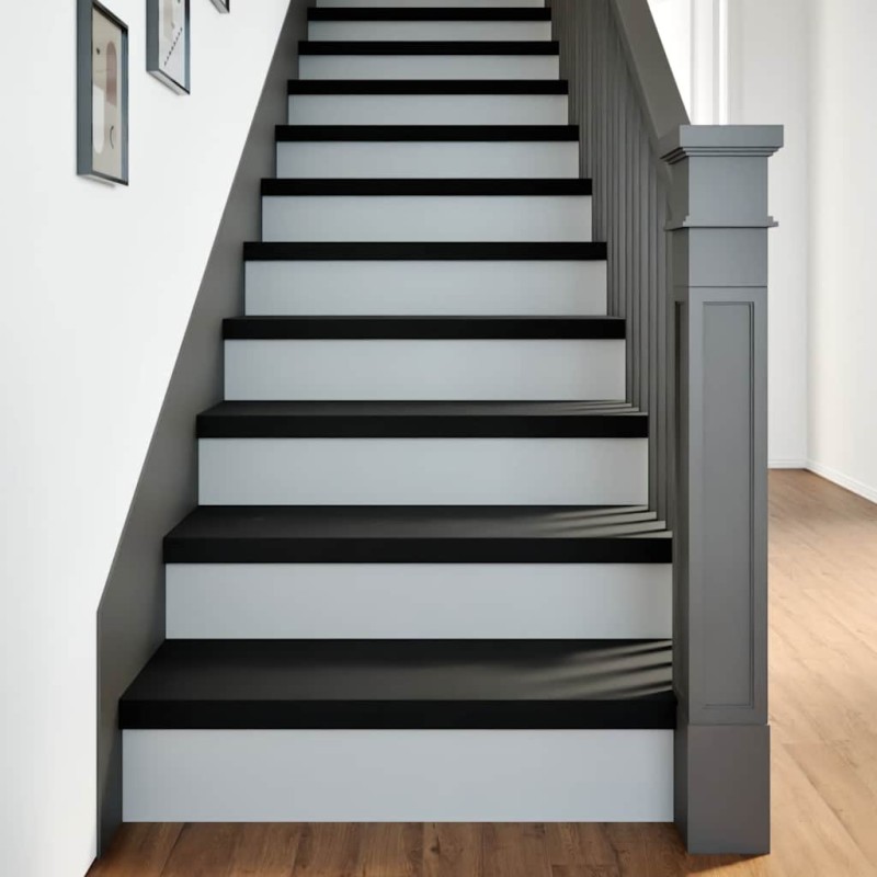 vidaXL Gradini 8 pz Marrone Scuro 70x25x2 cm Legno Massello Rovere