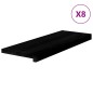 vidaXL Gradini 8 pz Marrone Scuro 70x25x2 cm Legno Massello Rovere