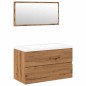 vidaXL Set Mobili da Bagno Rovere Artigianale Legno Multistrato vidaXL Set Mobili da Bagno Rovere Artigianale Legno Multistrato