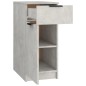 Armadietto da Scrivania Grigio Cemento 33,5x50x75 cm Legno Armadietto da Scrivania Grigio Cemento 33,5x50x75 cm Legno