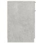 Armadietto da Scrivania Grigio Cemento 33,5x50x75 cm Legno Armadietto da Scrivania Grigio Cemento 33,5x50x75 cm Legno