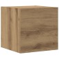vidaXL Set Mobile TV 8 pz Montato a Parete Legno Antico in Truciolato vidaXL Set Mobile TV 8 pz Montato a Parete Legno Antico in Truciolato