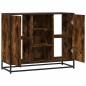 vidaXL Credenza Rovere Fumo 92x35x76 cm in Legno Multistrato vidaXL Credenza Rovere Fumo 92x35x76 cm in Legno Multistrato
