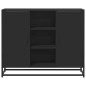 vidaXL Credenza Nera 92x35x76 cm in Legno Multistrato vidaXL Credenza Nera 92x35x76 cm in Legno Multistrato