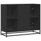 vidaXL Credenza Nera 92x35x76 cm in Legno Multistrato vidaXL Credenza Nera 92x35x76 cm in Legno Multistrato