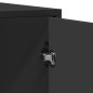 vidaXL Credenza Nera 92x35x76 cm in Legno Multistrato vidaXL Credenza Nera 92x35x76 cm in Legno Multistrato