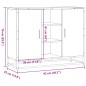 vidaXL Credenza Nera 92x35x76 cm in Legno Multistrato vidaXL Credenza Nera 92x35x76 cm in Legno Multistrato
