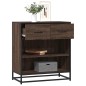 vidaXL Credenza Rovere Marrone 68x35x76 cm in Legno Multistrato
