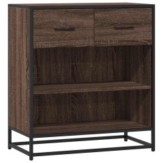 vidaXL Credenza Rovere Marrone 68x35x76 cm in Legno Multistrato