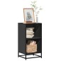 vidaXL Libreria Nera 40x35x76 cm in Legno Multistrato