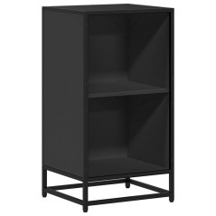 vidaXL Libreria Nera 40x35x76 cm in Legno Multistrato
