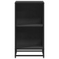 vidaXL Libreria Nera 40x35x76 cm in Legno Multistrato