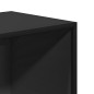 vidaXL Libreria Nera 40x35x76 cm in Legno Multistrato