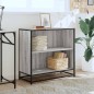 vidaXL Libreria Grigio Sonoma 80,5x35x76 cm in Legno Multistrato