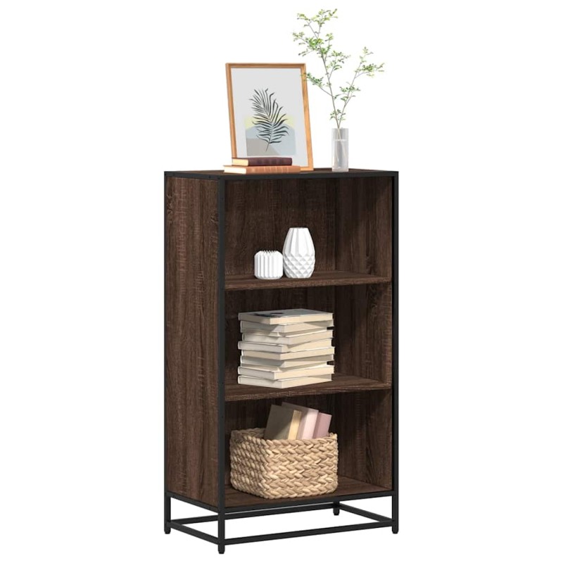 vidaXL Libreria Rovere Marrone 60x35x107,5 cm in Legno Multistrato