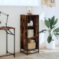 vidaXL Libreria Rovere Fumo 40x35x107,5 cm in Legno Multistrato