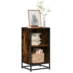 vidaXL Libreria Rovere Fumo 40x35x76 cm in Legno Multistrato