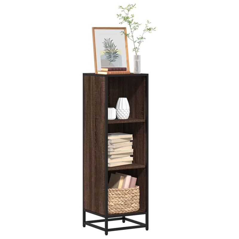 vidaXL Libreria Rovere Marrone 33,5x33x107,5 cm in Legno Multistrato