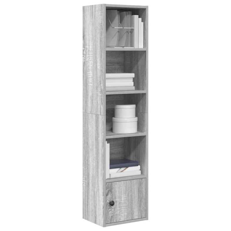 vidaXL Libreria Grigio Sonoma 31x24x127 cm in Legno Multistrato vidaXL Libreria Grigio Sonoma 31x24x127 cm in Legno Multistrato