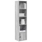 vidaXL Libreria Grigio Sonoma 31x24x127 cm in Legno Multistrato vidaXL Libreria Grigio Sonoma 31x24x127 cm in Legno Multistrato