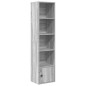 vidaXL Libreria Grigio Sonoma 31x24x127 cm in Legno Multistrato vidaXL Libreria Grigio Sonoma 31x24x127 cm in Legno Multistrato