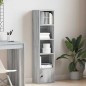 vidaXL Libreria Grigio Sonoma 31x24x127 cm in Legno Multistrato vidaXL Libreria Grigio Sonoma 31x24x127 cm in Legno Multistrato