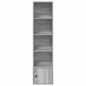 vidaXL Libreria Grigio Sonoma 31x24x127 cm in Legno Multistrato vidaXL Libreria Grigio Sonoma 31x24x127 cm in Legno Multistrato