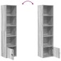 vidaXL Libreria Grigio Sonoma 31x24x127 cm in Legno Multistrato vidaXL Libreria Grigio Sonoma 31x24x127 cm in Legno Multistrato