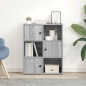 vidaXL Libreria Grigio Sonoma 60x24x76,5 cm in Legno Multistrato vidaXL Libreria Grigio Sonoma 60x24x76,5 cm in Legno Multistrato