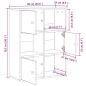 vidaXL Libreria Grigio Sonoma 60x24x76,5 cm in Legno Multistrato vidaXL Libreria Grigio Sonoma 60x24x76,5 cm in Legno Multistrato