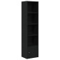vidaXL Libreria Rovere Nero 31x24x127 cm in Legno Multistrato vidaXL Libreria Rovere Nero 31x24x127 cm in Legno Multistrato