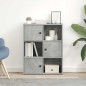 vidaXL Libreria Grigio Cemento 60x24x76,5 cm in Legno Multistrato vidaXL Libreria Grigio Cemento 60x24x76,5 cm in Legno Multistrato