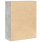 vidaXL Libreria Grigio Cemento 60x24x76,5 cm in Legno Multistrato vidaXL Libreria Grigio Cemento 60x24x76,5 cm in Legno Multistrato