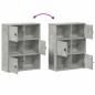 vidaXL Libreria Grigio Cemento 60x24x76,5 cm in Legno Multistrato vidaXL Libreria Grigio Cemento 60x24x76,5 cm in Legno Multistrato