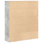 vidaXL Libreria Grigio Cemento 89x24x101,5 cm in Legno Multistrato