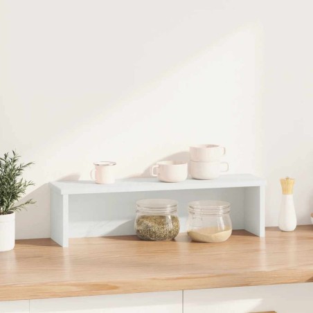 vidaXL Scaffale da Cucina Impilabile Bianco 50x15x16 cm in Truciolato