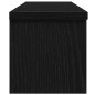 vidaXL Scaffale da Cucina Impilabile Nera 50x15x16 cm in Truciolato vidaXL Scaffale da Cucina Impilabile Nera 50x15x16 cm in Truciolato