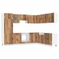 vidaXL Set Mobili da Cucina 14 pz Kalmar Legno Vecchio in Truciolato vidaXL Set Mobili da Cucina 14 pz Kalmar Legno Vecchio in Truciolato