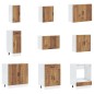 vidaXL Set Mobili da Cucina 14 pz Kalmar Legno Vecchio in Truciolato vidaXL Set Mobili da Cucina 14 pz Kalmar Legno Vecchio in Truciolato