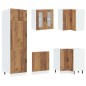 vidaXL Set Mobili da Cucina 14 pz Kalmar Legno Vecchio in Truciolato vidaXL Set Mobili da Cucina 14 pz Kalmar Legno Vecchio in Truciolato