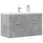 vidaXL Mobile Lavabo Bagno Grigio Cemento 90x38,5x46 cm Multistrato vidaXL Mobile Lavabo Bagno Grigio Cemento 90x38,5x46 cm Multistrato